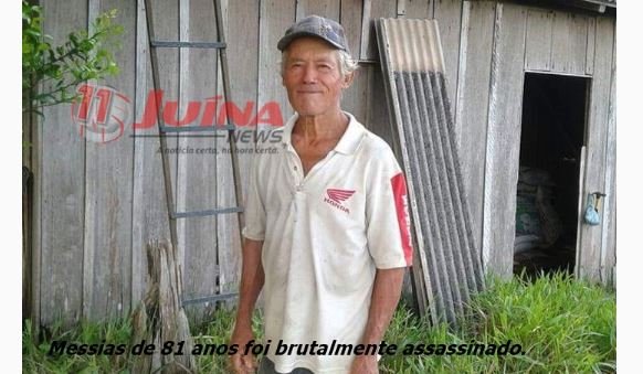Idoso é assassinado a golpes de faca em possível crime de latrocínio em Juína