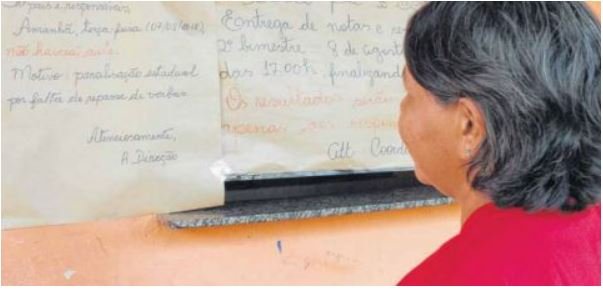 Escolas estaduais não abrem nesta terça-feira por falta de repasses