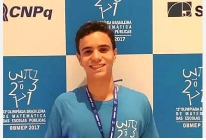 Estudante do Nortão é o único do Estado a ganhar medalha de ouro nas Olimpíadas de Matemática