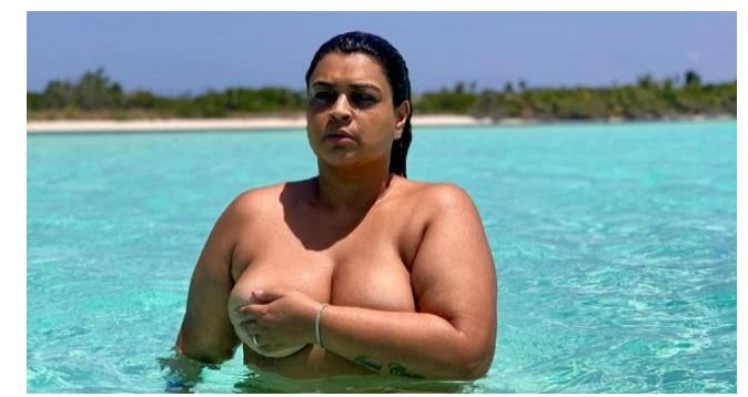 Preta Gil posa de topless e faz manifesto contra gordofobia: Sou livre