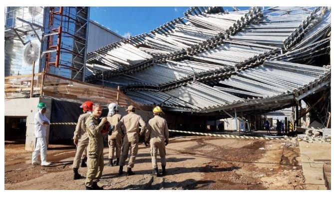 Estrutura de frigorífico em Mato Grosso desaba e quatro trabalhadores ficam feridos
