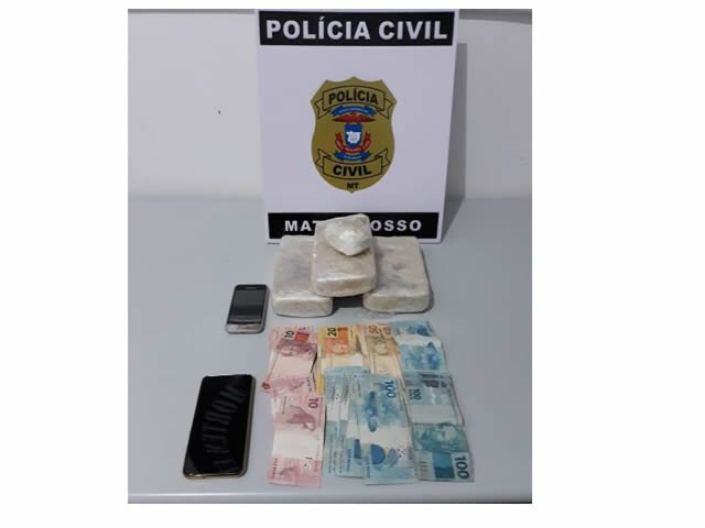 D.R.E. de Sinop prendem casal com três tabletes de Pasta Base de Cocaína. (Fotos)