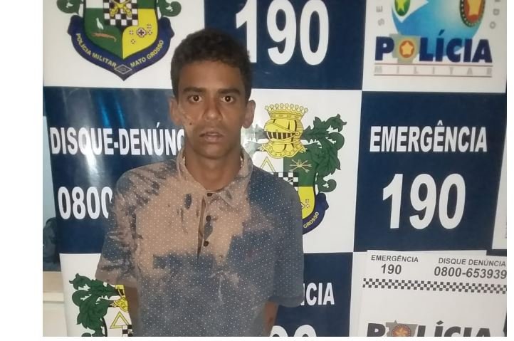 PM de Colíder prende suspeito de pelo menos dois roubos na nossa cidade. (Vídeo)