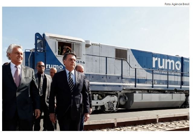 Em Goiás, Bolsonaro anuncia concessão de ferrovia que liga Sinop a Miritituba até 2020