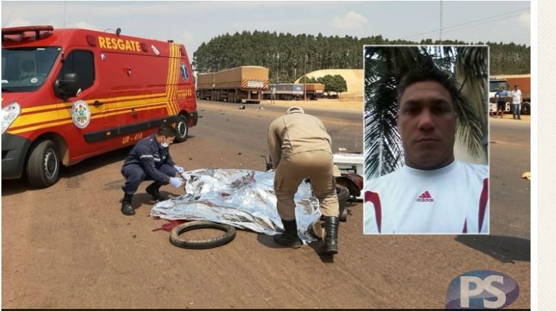 Sorriso: motociclista morre esmagado por carreta na BR-163