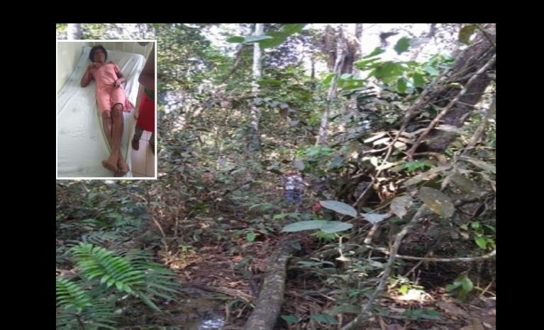 Bombeiros encontram mulher que ficou perdida em mata