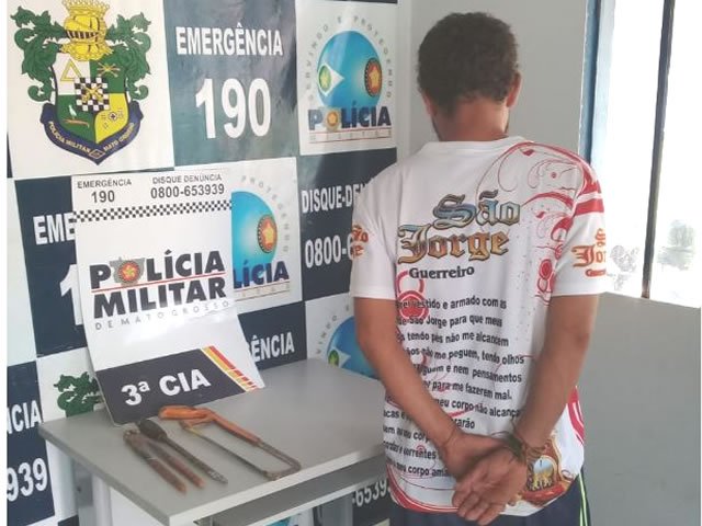 Homem em Colíder tenta furtar bomba de poço artesiano e e preso pela PM