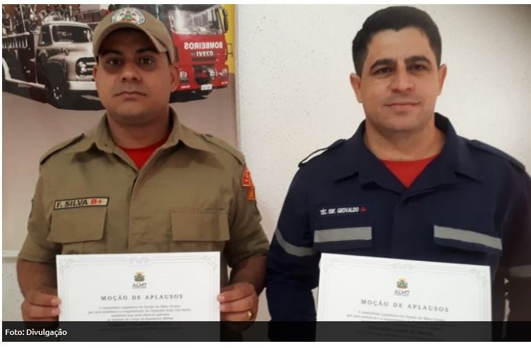 Bombeiros que atravessaram rio a nado para resgatar homem baleado recebem moção de aplausos