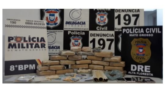 Ação conjunta das forças de segurança resultam na apreensão de drogas em Carlinda