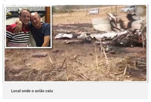 Vídeo mostra destroços de avião que caiu com pai e filho no interior de MT