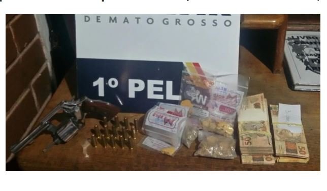 Apiacás: PM apreende meio quilo de ouro, arma e mais de R$ 19 mil