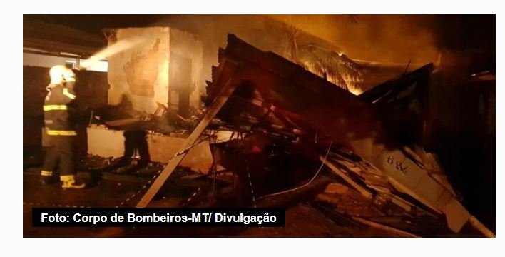 Incêndio em casa mata mãe e filha em Tapurah; fogo teria sido causado por vela. (Fotos)
