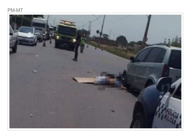 Motociclista morre após ser atropelado por 2 carros em BR