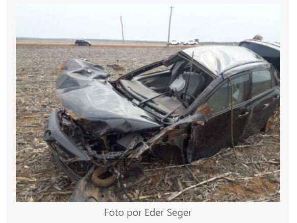 Entre Sinop e Santa Carmem: Motorista perde o controle de carro, capota e morre