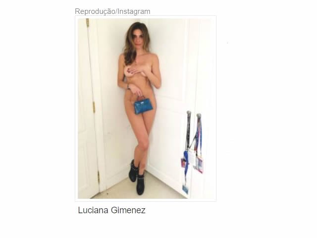 Luciana Gimenez surge totalmente nua e leva seguidores à loucura