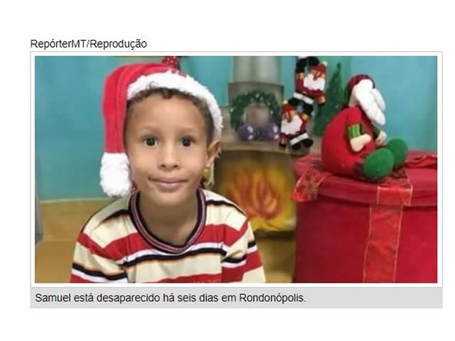 Golpista exige R$ 20 mil para ‘entregar’ menino de 6 anos desaparecido em MT