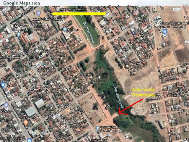 CRIME AMBIENTAL: Clareira aberta nas margens do Rio Jaracatiá em Colíder está assoreando o rio. (Vídeo)