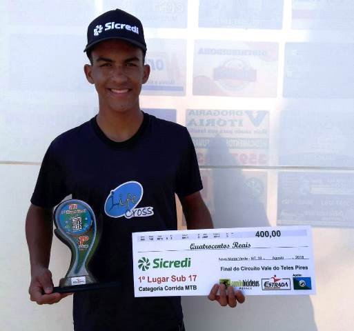 Atleta Colidense é campeão regional de MTB. (Fotos)