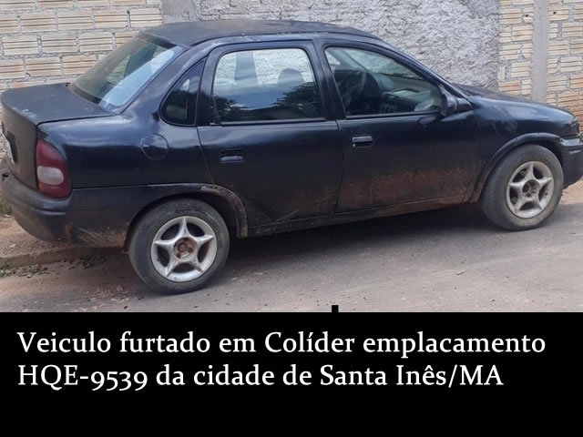 Homem em Colíder tem seu carro furtado após deixa-lo em funilaria. (Fotos)