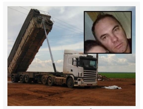 Motorista morre eletrocutado ao encostar caçamba de caminhão em fio de alta tensão