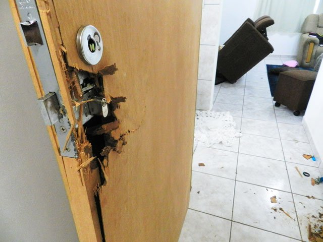 Meliantes encapuzados arrombam porta e furtam Guarda Mirim de Colíder.