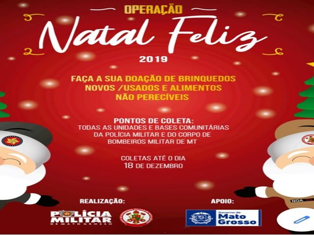 Bombeiros de Colíder lançaram a Operação Natal Feliz!