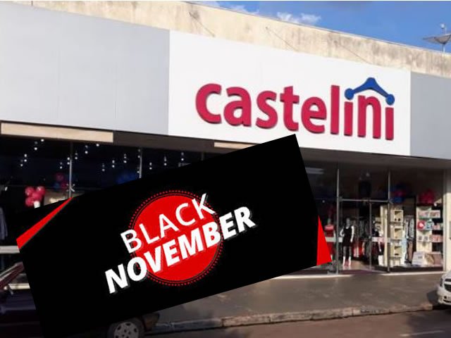 Castelini de Colíder está com até 70% de descontos na promoção Black November.