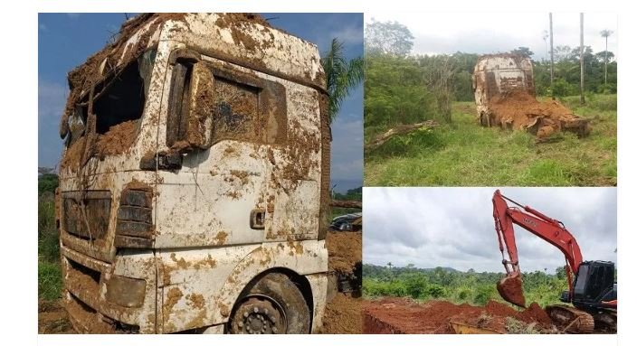 Polícia recupera dois tratores um caminhão e uma prancha roubadas no Mato Grosso em propriedade rural de Novo Progresso