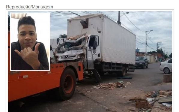 Motorista sem CNH morre após bater em caminhão