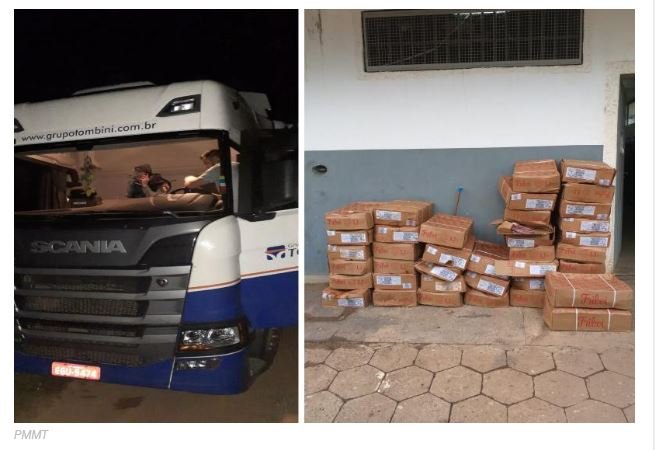 Criminosos sequestram caminhoneiro e roubam 30 toneladas de carne