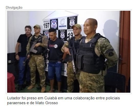 Acusado de matar empresário, lutador de MMA é preso em Cuiabá
