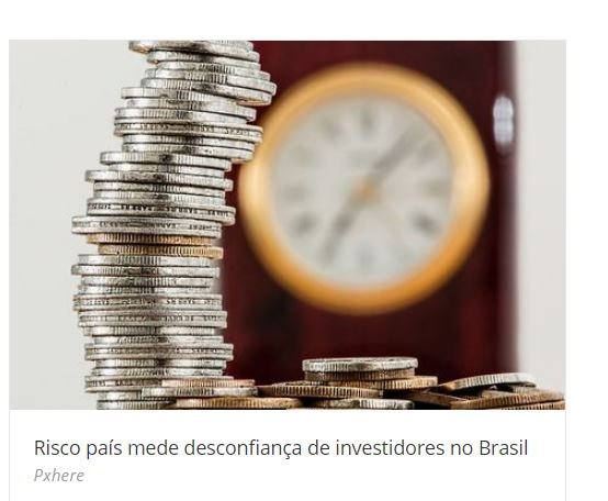 Risco-país do Brasil cai para o menor nível em nove anos