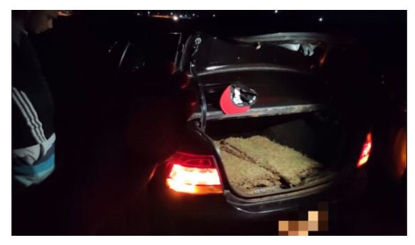 Duas pessoas são pegas em flagrante furtando placas de grama