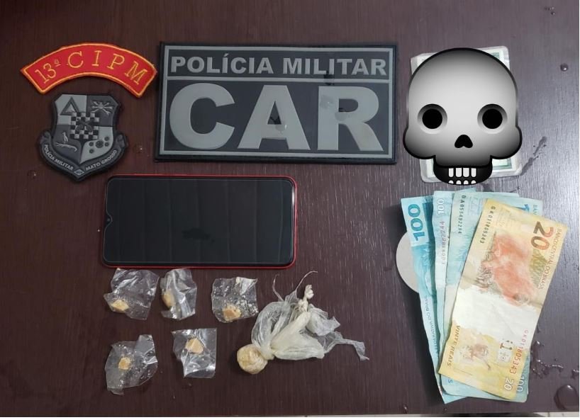 Grupo CAR da PM prende menor por tráfico e receptação em Guarantã do Norte.