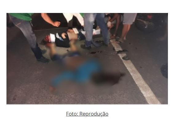 Choque frontal entre moto e carro deixa um morto um feridos em Nova Monte Verde