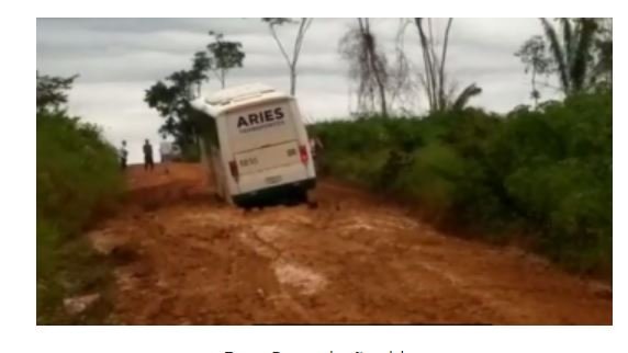Atoleiro em trecho na MT-160 gera atritos entre municípios de Apiacás e Nova Monte Verde. (Vídeo)