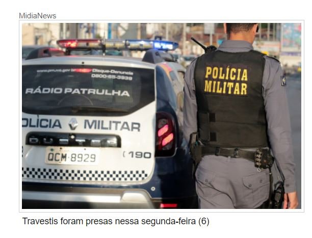 Travestis são presas por extorquirem R$ 4 mil de cliente em VG