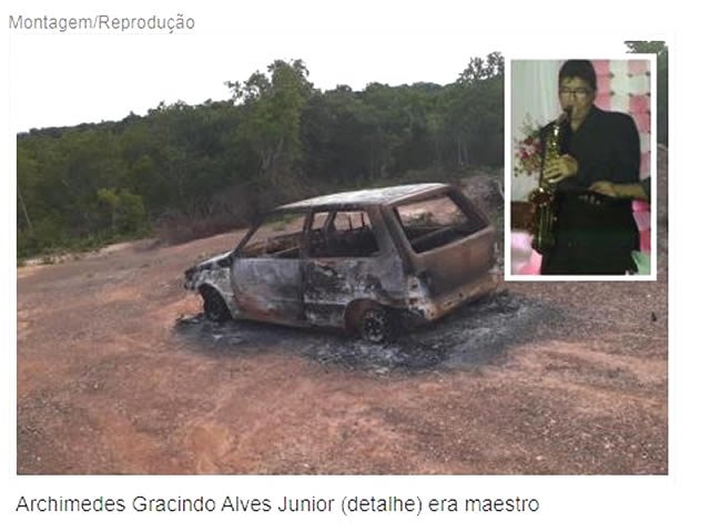 Corpo encontrado carbonizado dentro de carro em VG é de maestro