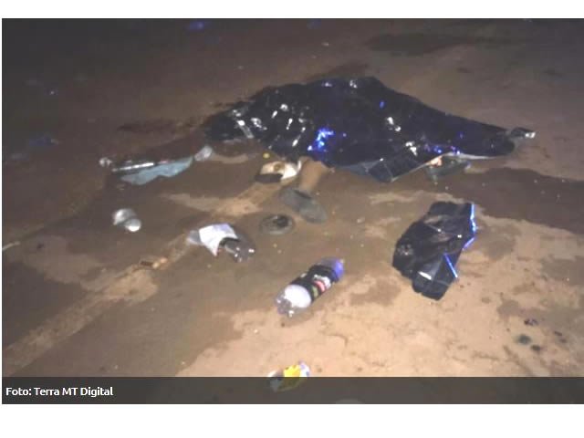 Quatro pessoas são atropeladas e uma morre na estrada que liga Lucas e comunidade de Sorriso