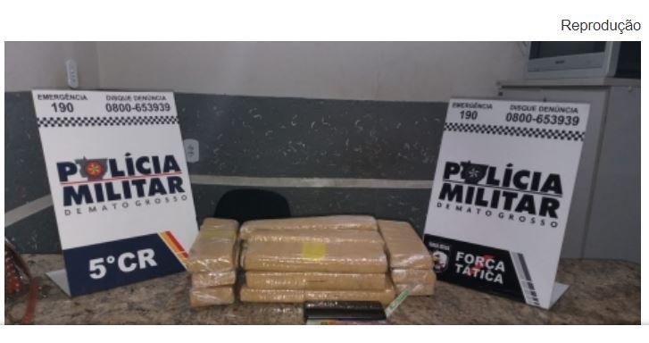 Menor é apreendida com 9 kg de maconha dentro da mochila