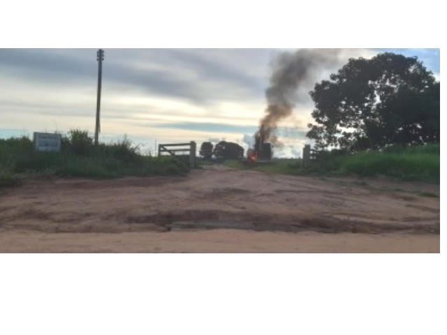 Polícia Militar prende suspeito de atear fogo em máquina da prefeitura