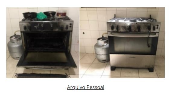 Fogão pega fogo e empresária alerta: óleo que caiu de panela no forno causa chamas