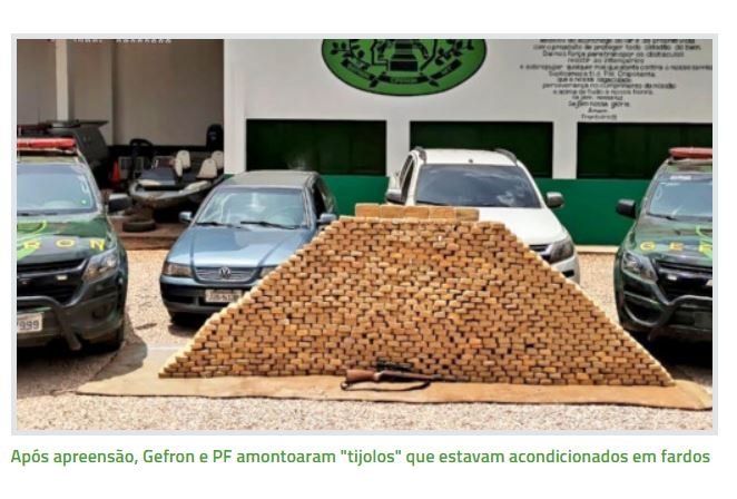 Gefron e PF apreendem "montanha" de pasta base e prendem 8 narcotraficantes