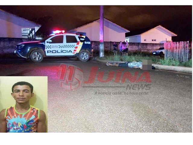 Dupla em moto executa homem com tiros na cabeça em Juína