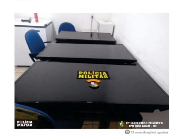Menores arrombam escola e roubam TVs em MT