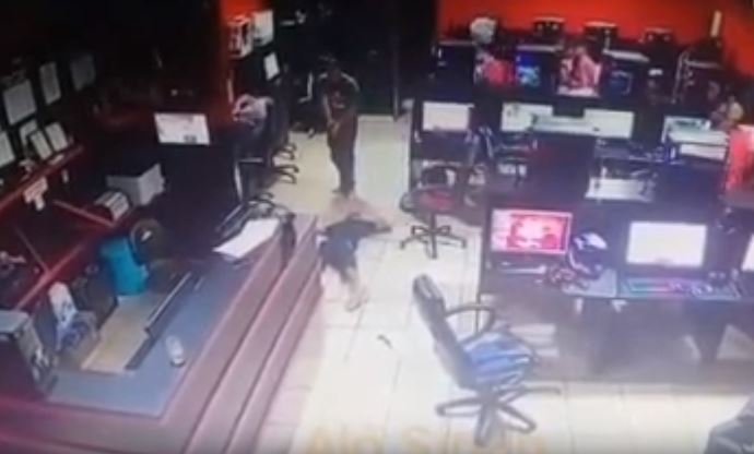 Agente penitenciário evita homicídio dentro de lan house em Sinop, Vídeo