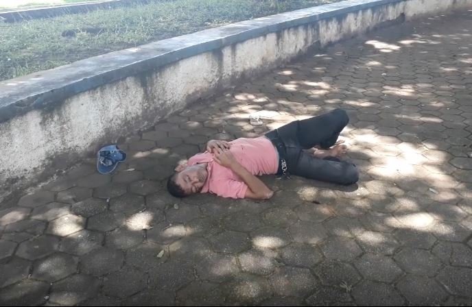 Homem de 40 anos com suspeita de TCE e socorrido pelos Bombeiros de Colíder. (Vídeo)
