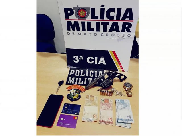 Suspeito em Colíder é apreendido com arma dentro da cueca tentado dar fuga.