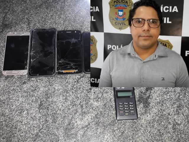 Delegado Eugênio de Colíder dois celulares apreendidos durante a operação eram produtos de roubo. (Vídeo)