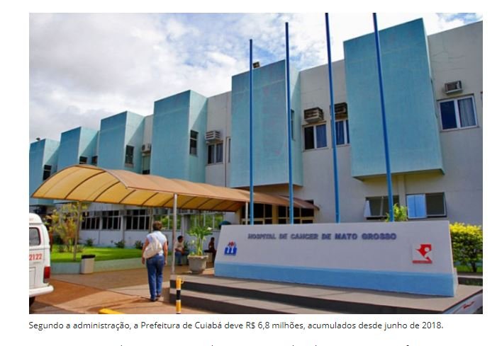 Hospital do Câncer de MT suspende tratamentos por falta de dinheiro